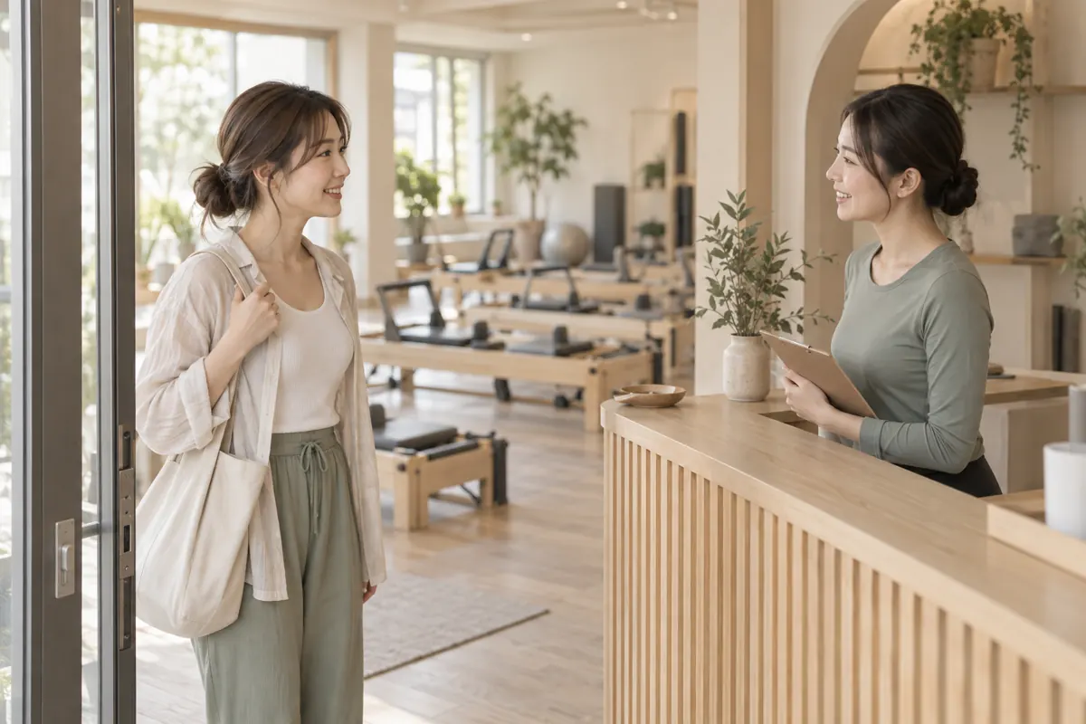 ピラティスは見学だけでもいい?来店前の確認と問い合わせ例