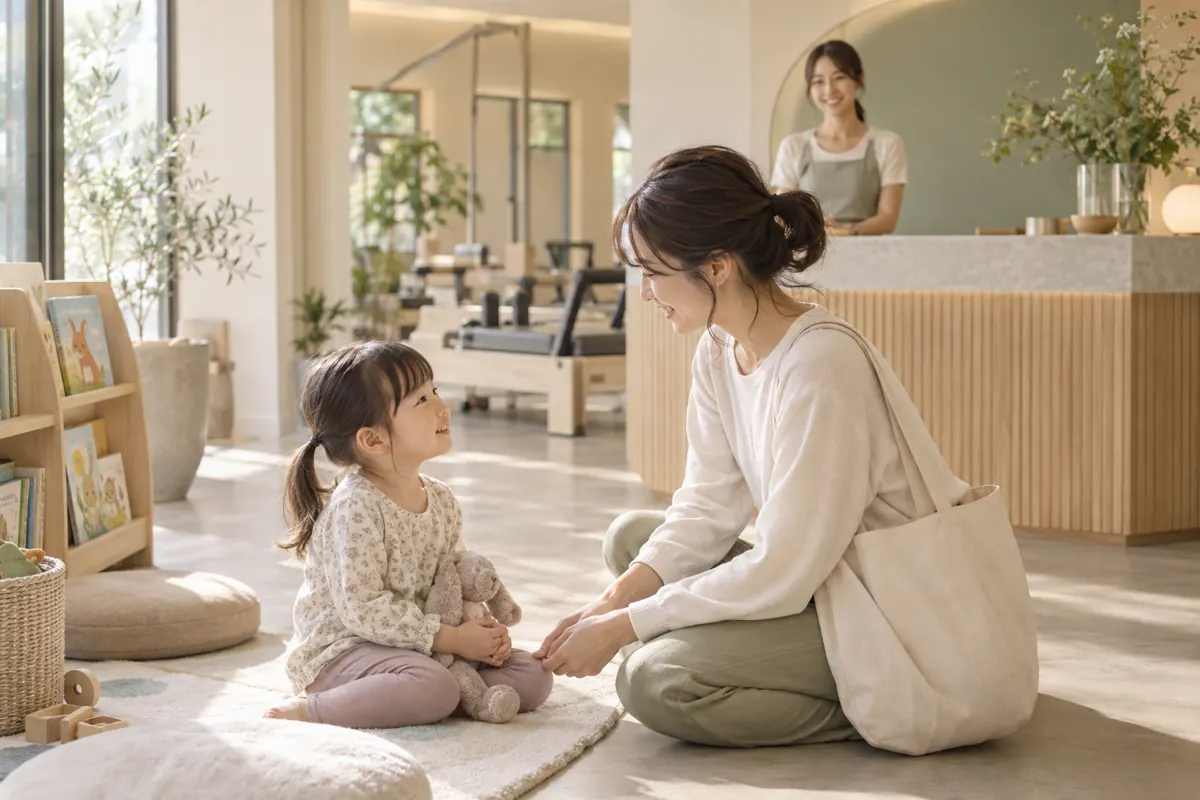 ピラティスは子連れで体験できる?同伴条件と予約前の確認